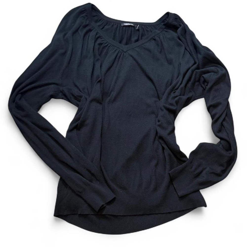 Daisy Fuentes Black Lightweight Sweater, Women's Size XL